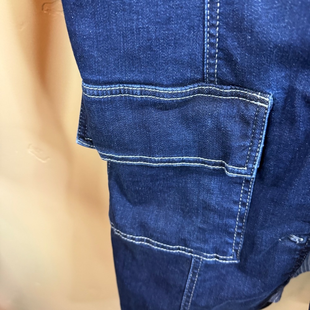 Anthropologie Pilcro Belted Denim Blazer Blue Denim Mini Dress Size Med NWOT - Picture 9 of 11